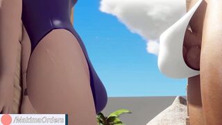 Ashe and Pharah at the Beach - MakimaOrders