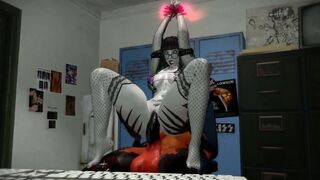 ZER0_3D: The Night Shift Fucker, the Gothic Futa X Female, goes wild in a hardcore anal sesh