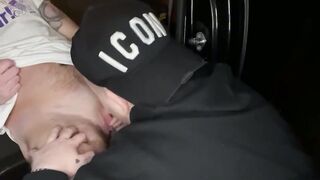 Inked FTM Fingerblasted Throated Splooging Ejaculation