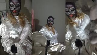 Watch Kitty Cat Sissy in lingerie and stockings as a sexy maid