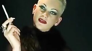 Watch this hot blonde MILF in black lingerie get wild with her ass and solo play