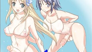 Futa She-male's anime futanari cock hero fantasy with a kinky twist