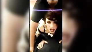 Sissy Sub Rock teaches how to handle a hard cock like a pro