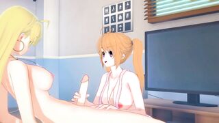 Azamai's petite frame takes a rough pounding in a 3D animation