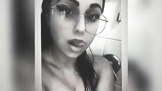 Hot Latina teen has a steamy solo session on webcam