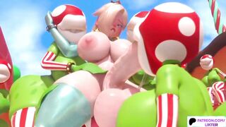 Clublk's Rosalina gets a hard fucking and a messy facial in Hentai animation