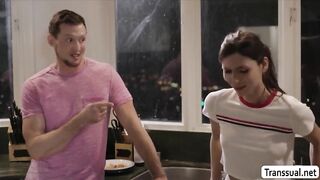 Natalie Mars takes a big cock deep in her tight rump while Arch Over!