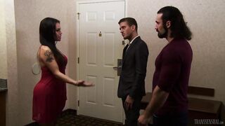 Jaxton Wheeler pounds TS Foxxy's ass hard and deep