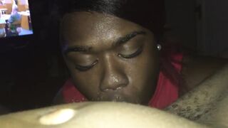 Watch My Sista Bf get her ass reamed by TsMeghan Gargle's BBC