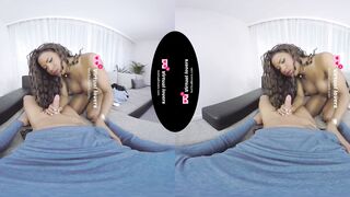 Watch Ample Butt Black Ladyboy get her big ass pounded in a hot virtual threesome with her TSVirtuallovers VR partner