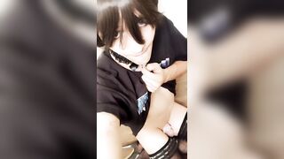 Amateur slut with small tits goes wild in her practice session