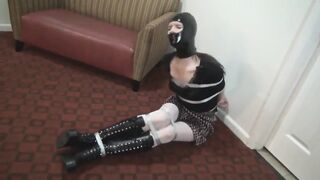 Ashley Washington dominates in lingerie & gets tied up in a kinky crossdressing session