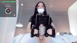 Watch Kate Yoshi's big ass get pounded by a huge cock while she fucks herself on webcam