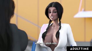 French submissive Rides Futanari Boss's Massive Cock In Office Trunk Action - Uncensored!