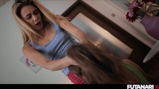 Real life futa compilation with cum-drenched babes